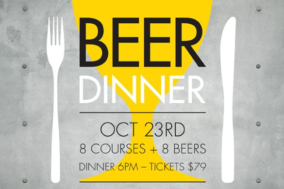 Eight course, eight beer degustation hosted by Eric Walters, Victoria's Grand Ridge Brewery Owner. 