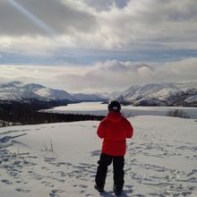 View above Fish Lake, Yukon