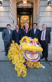 The Gainsborough Bath Spa - Opening ceremony with a lion dance
