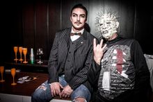 W Taipei Halloween party goers wearing special makeup and costume