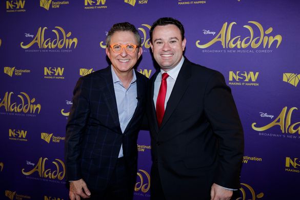 Thomas Schumacher, President and Producer, Disney Theatrical Productions and Stuart Ayres, NSW Minister for Trade, Tourism and M