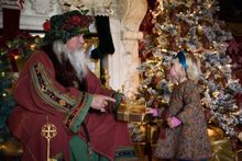 Christmas Saloon at Holkham Hall