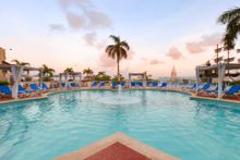 The pool at Gran Caribe Resort in Cancun