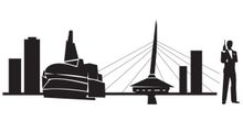 James Bond and Winnipeg Skyline