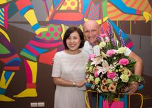 Ms. Anoma Vongyai of TAT Phuket with Mr. Ilias Vamvakas, the G.M. 
