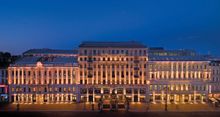 Twilight Facade of Corinthia Hotel St Petersburg