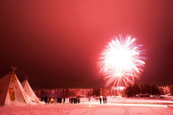 New Year in Swedish Lapland