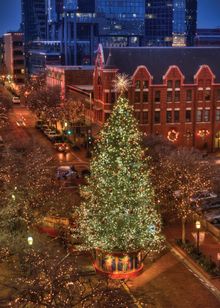 Christmas in Sundance Square Plaza - Fort Worth, Texas