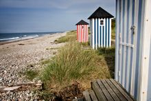 Beach Huts on the Danish Riviera, North Sealand