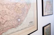 Vintage map of South Africa