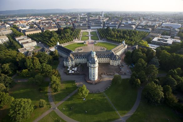 Karlsruhe, the fan-shaped city