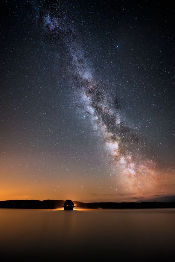 Milky Way above Kielder Water & Forest Park