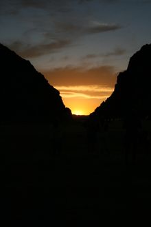 Sunset at the Parowan Gap