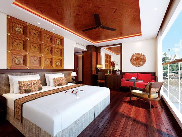 Suite aboard the Avalon Myanmar