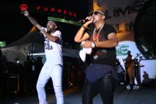 Machel Montano and Sean Paul at Hyatt Regency Trinidad's LIME Fete 2015