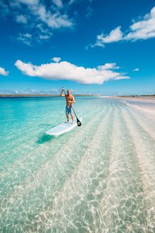 SUP-ing at Dirk Hartog Island in Australia's Coral Coast