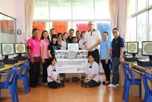 Computer donation at Pattaya School No. 5