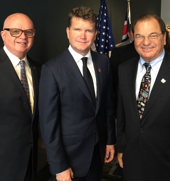 From L to R: Philadelphia Convention & Visitors Bureau (PHLCVB) President & CEO, Jack Ferguson; U.S. Ambassador to the U.K. Matt