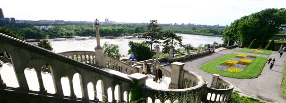 Belgrade and Danube panorama