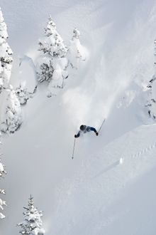 Steep and deep powder in Deer Valley, Park City