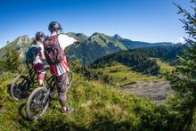Mountain biking in The Alps