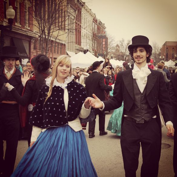 Dickens of a Christmas in historic downtown Franklin, Tennessee.