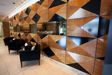 Impactful wall feature designed by Justin Condon from Scott Carver