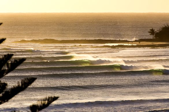 Mick Fanning’s favourite surf break, Snapper Rocks. Photo courtesy of Sean Scott