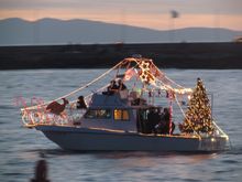 Deck the halls, and the boat decks, with cheer at Santa Barbara Harbor’s Parade of Lights.