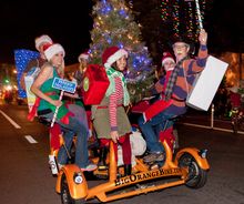 The Santa Barbara Downtown Holiday Parade livens up State Street and the night. 