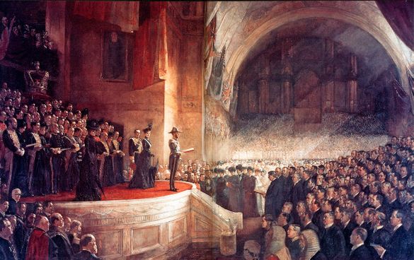 Opening of the First Parliament of the Commonwealth of Australia by H.R.H. The Duke of Cornwall and York (later H.M. King George