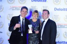 Andrew and Karen Jones (Directors at Coast & Country Cottages), with Andy Atkinson (Sales Director at Trinity Mirror Solutions)