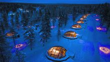 Watch the Northern Lights in style - Kakslauttanen Igloo West Village, Finland