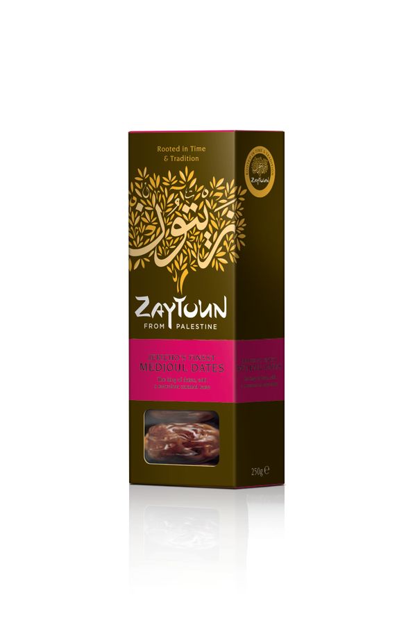 Sweet and succulent, Zaytoun Medjoul Dates are grown in the sunshine on the outskirts of Jericho, just down the road from Bethle