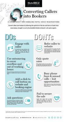 Converting Callers into Bookers [infographic]