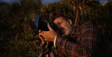 Sean Scott on location at Burleigh Headland