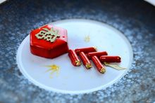 Chinese NY Fireworks Dinner Dessert (Chocolate & Pine Nuts) at SPOON by Alain Ducasse