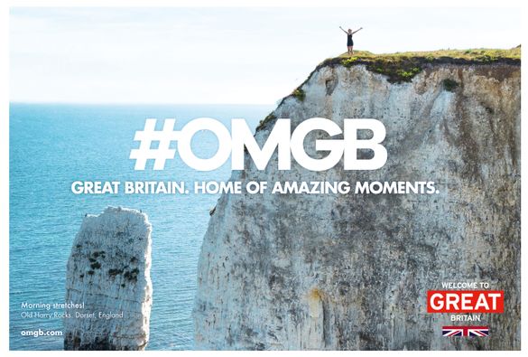 National tourism board, VisitBritain, launches its 2016 campaign, “Home of Amazing Moments” which encourages Americans to share 