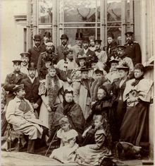 Saxe-Coburg-Gotha family reunion with Queen Victoria in 1894 on the occasion of a wedding in Germany