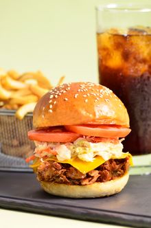 BBQ Pulled Taiwan Black Pork Burger