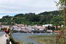 Pilgrims in Pontedeume, Camino Ingles