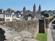 Lugo cathedral and Roman Wall, Camino Primitivo