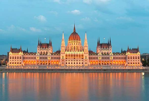 The Hungarian House of Parliament Building in Budapest