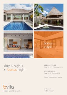 bvilla stay 3 night and receive 1 bonus night 
