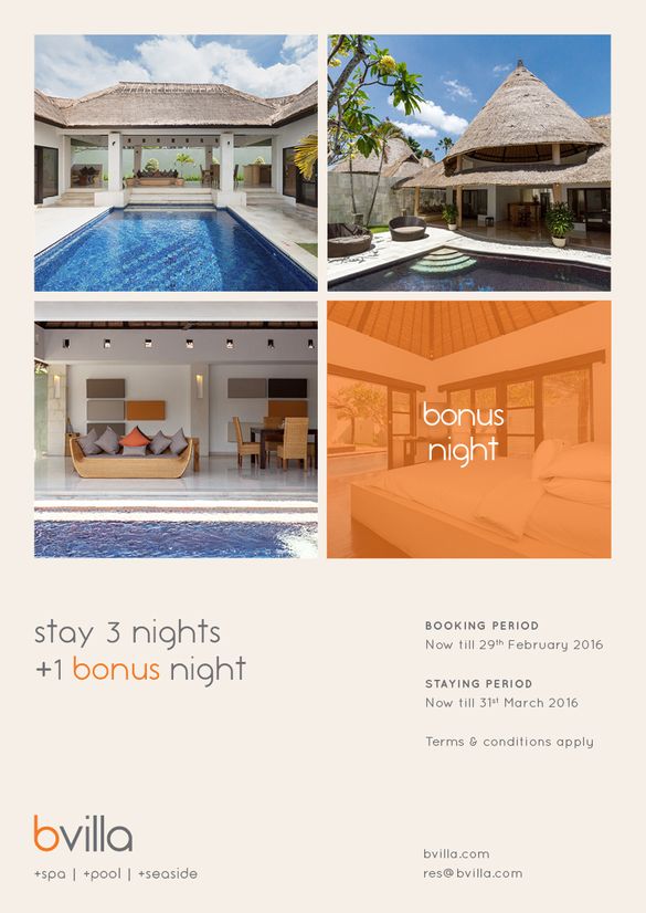 bvilla stay 3 night and receive 1 bonus night 