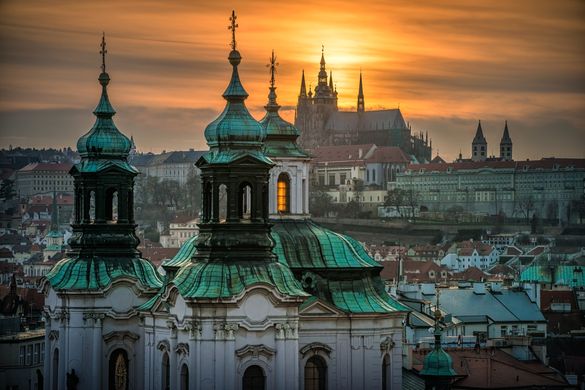 Sunset - Prague Castle Sunset - Prague Castle