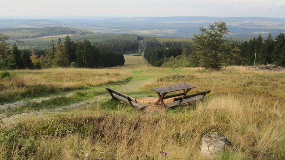 View from the „Erbeskopf“ across the Hunsrück-Hochwald National Park