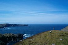 Walking to Glencolumbkille in Donegal, Wild Atlantic Way, IrelandWays.com