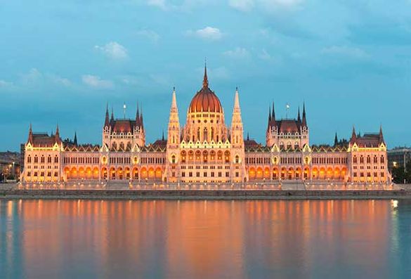 The Hungarian House of Parliament Building in Budapest