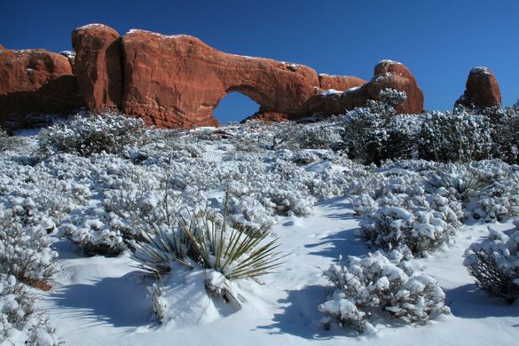 Winter in Arches National Park